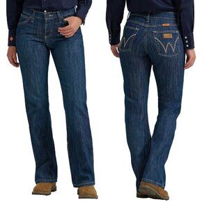 Wrangler FR Flame Resistant Bootcut Jeans Size 13 Juniors Rinse Cat 2/2112 Fire